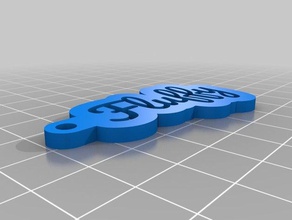 fluffy keychain keychains customized 3d print model - Mito3D