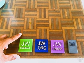 jw languagen Kunst 3d print model - Mito3D