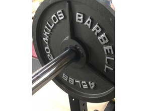cap Gusseisen Gewicht groove Kragen 45lbs sport im freien barbell gym GEWICHTE 3d print model - Mito3D