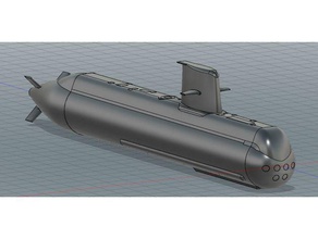 rc submarino hms gotland 148 vehículos barco el control de la radio modelo a escala 3d print model - Mito3D