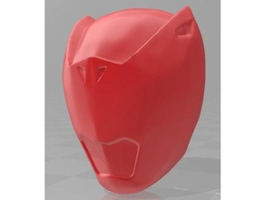 power ranger dinoforce aretes dino fuerza el casco los cascos rangers rojo 3d print model - Mito3D