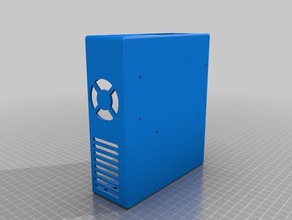 dps5020 case electronics enclosure power supply cover 3d print model - Mito3D