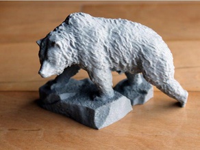 grizzly sculture orso meshroom nsfw fotogrammetria 3d print model - Mito3D