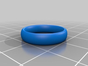 anello liscio dimensioni 575 anelli personalizzato 3d print model - Mito3D