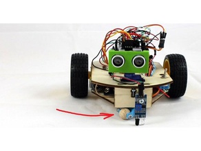 holzperle als rad in der Robotik Rad 3d print model - Mito3D