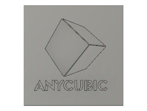 anycubic logo 2d en 3d sculptures autodesk fusion 360 3d print model - Mito3D
