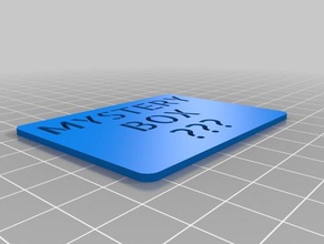 mystery box stencil signs logos customized 3d print model - Mito3D