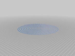 my customized spiral bed level test circular 3d printing tests 3d print model - Mito3D