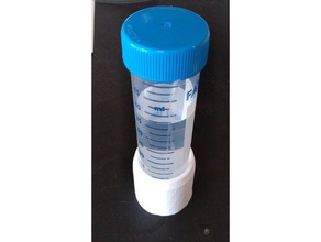 50 ml conical centrifuge tube holder single biology 50ml stand 3d print model - Mito3D