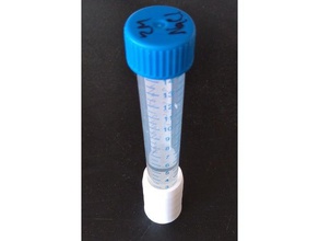 15 ml conical centrifuge tube holder single biology 15ml stand 3d print model - Mito3D