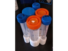 15 50 ml conical tube rack 3x each biology centrifuge 15ml 50ml stand 3d print model - Mito3D