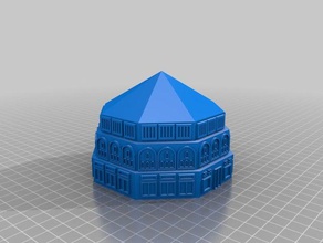 baptistery buildings structures famous building history 3d print model - Mito3D