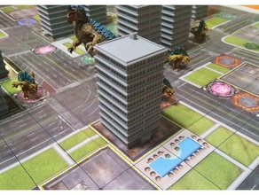 Mehrfamilienhaus monsterpocalypse Gebäude Strukturen miniaturen privateer press tower 3d print model - Mito3D