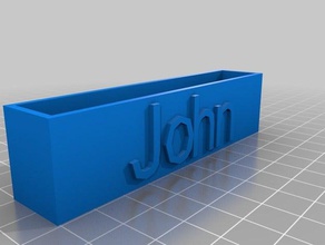 john Visitenkartenetui office angepasst 3d print model - Mito3D