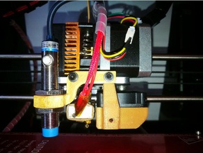 geeetech i3 pro integrated 40mm fan duct auto leveling sensor bracket 3d printer parts 3d print model - Mito3D