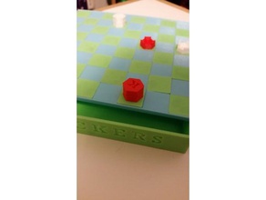 checkers toys games 3d print model - Mito3D
