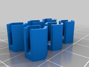 borracha de banda suporte edifícios estruturas personalizado 3d print model - Mito3D
