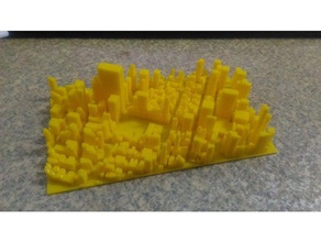 new york city map puzzles 3d print model - Mito3D