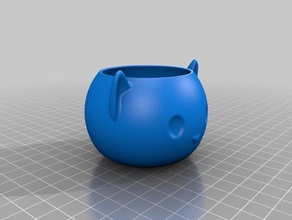 kedi pot kaplar 3d print model - Mito3D