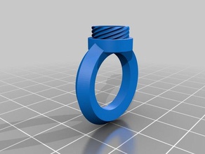 capsula anello gioielli box 3d print model - Mito3D