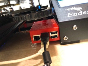 raspberry pi 2+ durumda ender 3 çift raylı octoprint remix 3d yazıcı aksesuarlar 3d print model - Mito3D