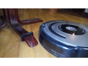 roomba robot aspirador cuadrado de la pata silla tapón hogar 3d print model - Mito3D