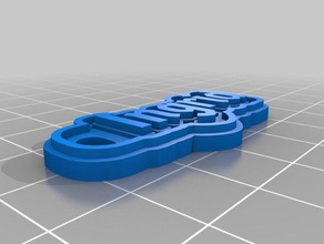 ingrid keychain keychains customized 3d print model - Mito3D
