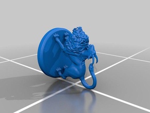 chimera Kunst die Büste Griechische der griechischen Mythologie Skulptur selten sla 3d print model - Mito3D