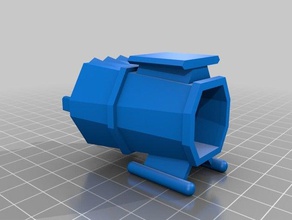 poder barril laser - urso 3d impressão 3d print model - Mito3D