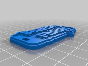 bevlkeychain Schlüsselanhänger angepasst 3d print model - Mito3D