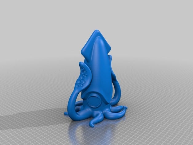 remixed squid bank slot above toy game accessories piggybank piggy 3D print model - Mito3D