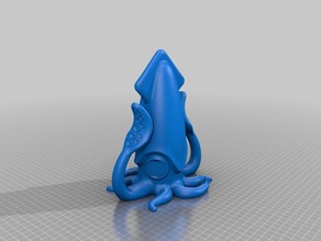 remixed squid bank slot above toy game accessories piggybank piggy 3d print model - Mito3D