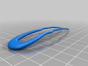 hair pin accessories hairpin slide hard print holder petg quest 3d print model - Mito3D