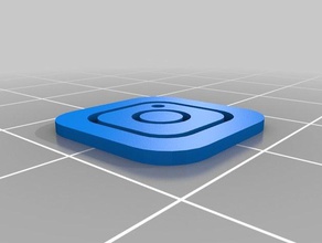 instagram logo 3d l'impression 3d print model - Mito3D