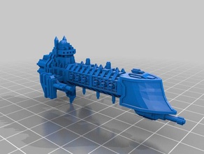 battlefleet gothic Imperiale dauntless-Klasse-Kreuzer hobby bfg 3d print model - Mito3D