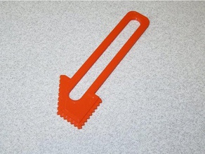 tutkal yapıştırıcı spatula oluk sakin el araçlar 3d print model - Mito3D
