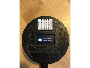 sensor de cuadro la electrónica arduino dht dht22 esp8266 lcd 3d print model - Mito3D