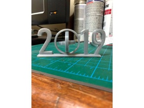 2019 gimbal interactive art new year 3d print model - Mito3D