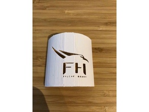 stencil falcon heavy logo i veicoli 9 la maschera spazio fh 3d print model - Mito3D
