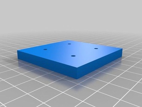 lack table leg extension-drill hole jig household 3d print model - Mito3D