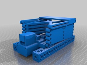 mojave makaslı kaldırma Robotik lx-16a 3d print model - Mito3D