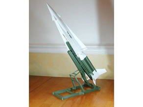 lançador do suporte de exposição nike hercules mísseis modelos 3d print model - Mito3D