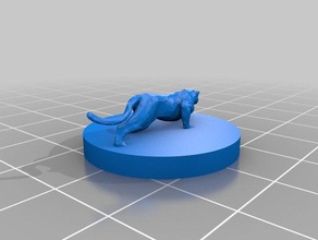 panther mini toys games dungeon dungeons dungeonsanddragons dragons 3d print model - Mito3D