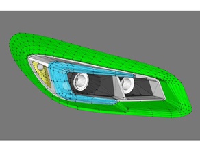 tamiya rc subaru wrx sti luz de los cubos vehículos 3d print model - Mito3D