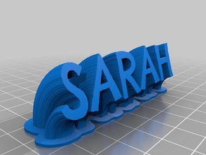 sarah ofis özelleştirilmiş 3d print model - Mito3D