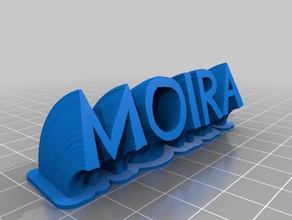 moira office personalizado 3d print model - Mito3D