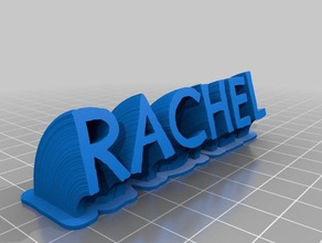 rachel office personalizzato 3d print model - Mito3D