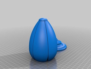 spin abrir caixa de ovo 3d impressão 3d print model - Mito3D
