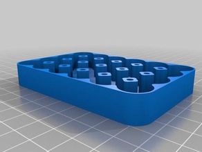 6x4 özelleştirilmiş pil durumumda manyetik kaplar 3d print model - Mito3D