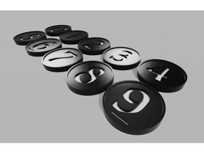 enemigo pequeño marcadores de juguete juego accesorios 3d print model - Mito3D